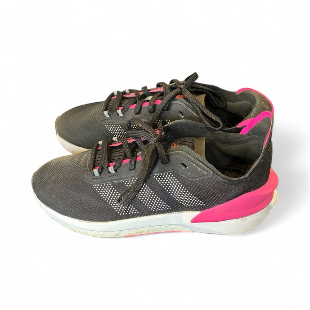 Adidas Women's Black and Pink Sneakers